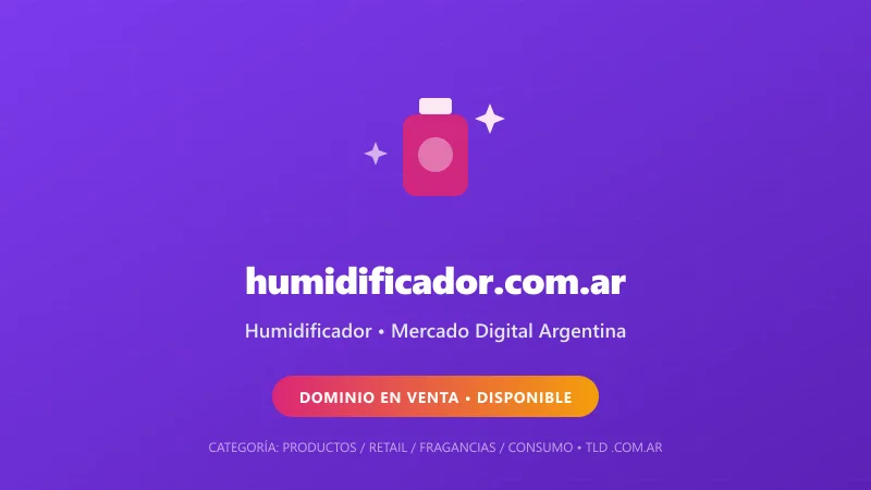 Identidad gráfica y activo digital para Humidificador en Argentina